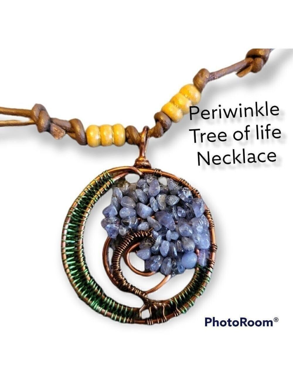 Woman Leather Tree of Life Necklace #N10